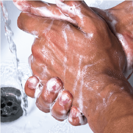 QFW clean hands – red flower