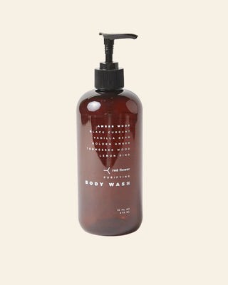 amber wood purifying body wash