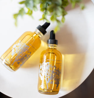 amber wood aromatherapeutic body oil