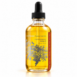 amber wood aromatherapeutic body oil