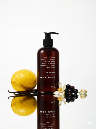 amber wood purifying body wash 16oz