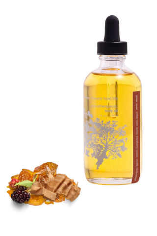 amber wood aromatherapeutic body oil
